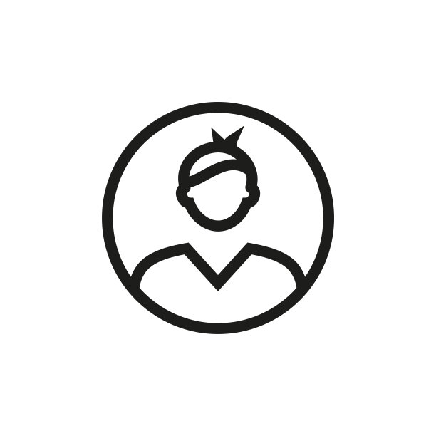 简单的人头图标设置股票插图图片下载