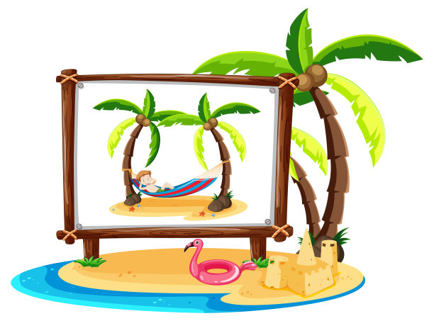 照片中的一个男人在海滩上与世隔绝图片下载