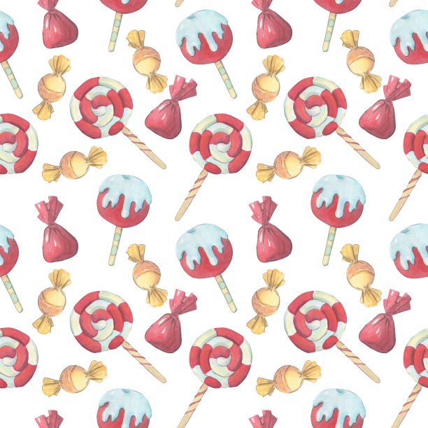 可爱的糖果和糖果的假日在白色的背景图片下载