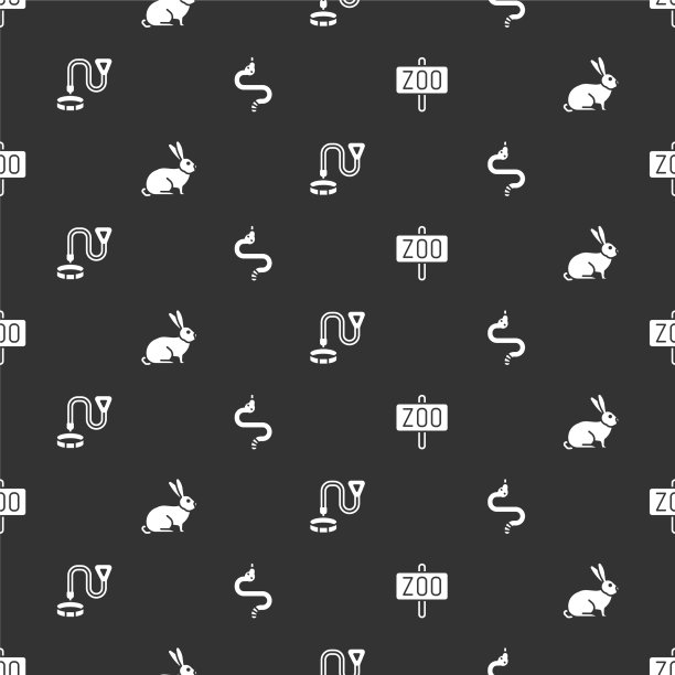 设置动物园的兔子项圈与姓名标签和图片下载