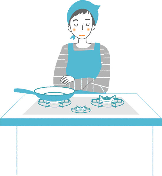 一个男人在厨房里想着什么。图片下载