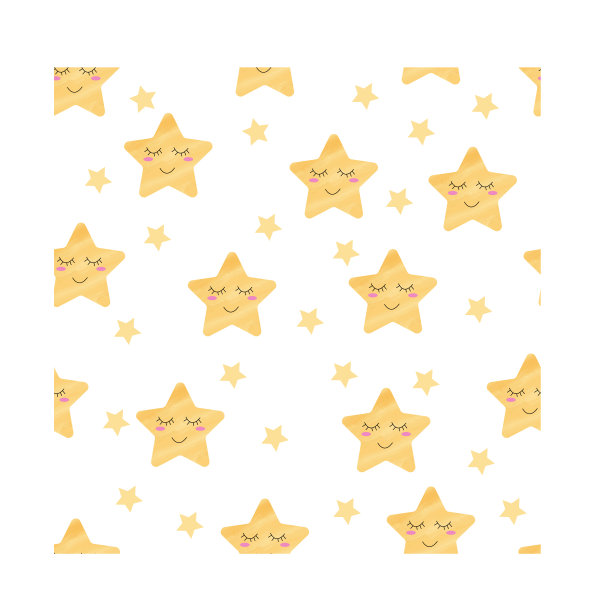 无缝图案与可爱的星星。婴儿矢量插图。水彩画的效果。图片下载
