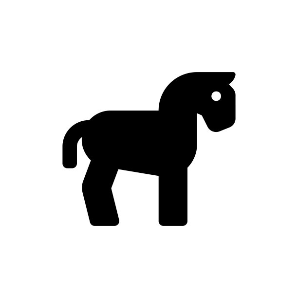 马矢量图标。马黑色标志标志孤立。矢量插图EPS 10图片下载