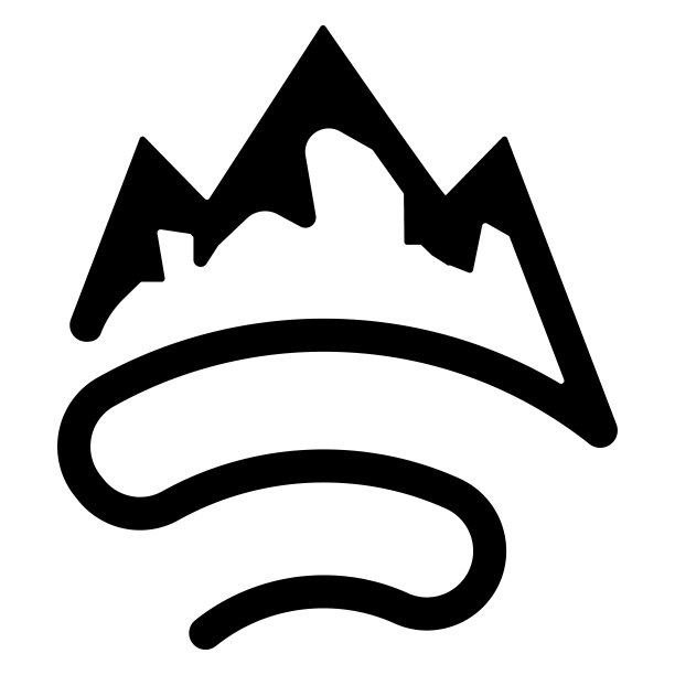 初始S山图标模板设计矢量插图图片下载