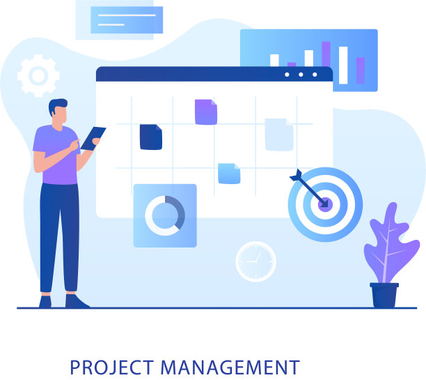 平面设计项目管理理念图片下载