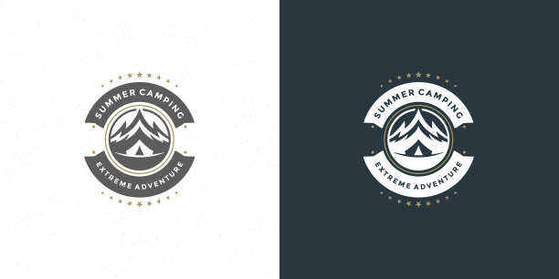 山标志标志户外探险露营图片下载