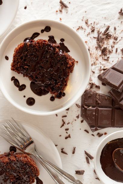 巧克力蛋糕切片图片下载