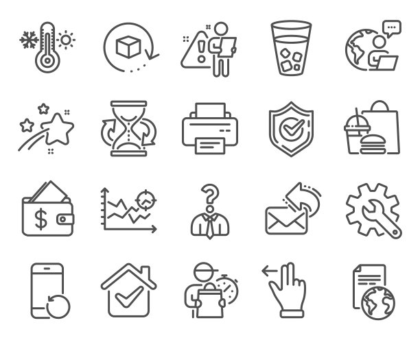 业务图标集包括图标作为温度计图片下载