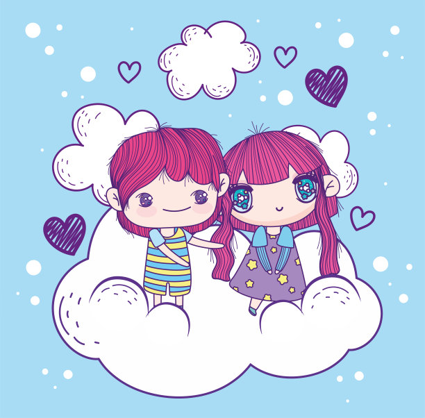 可爱的动漫的孩子图片下载