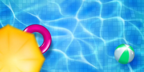 游泳池俯视图图片下载