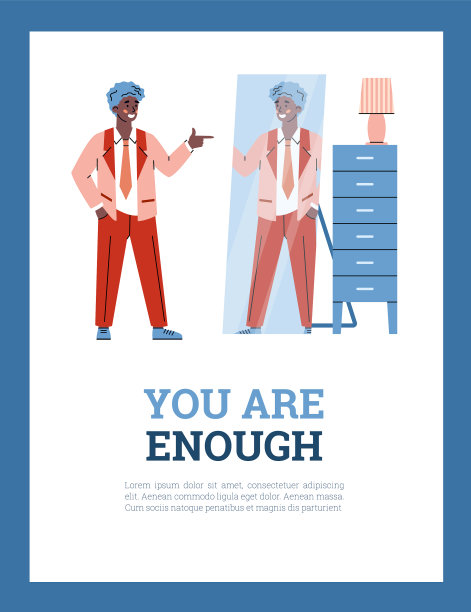 优雅的年轻人，积极的自我接纳图片下载