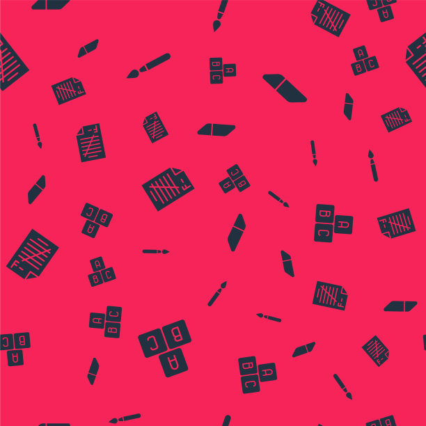 用ABC块画毛笔作答图片下载