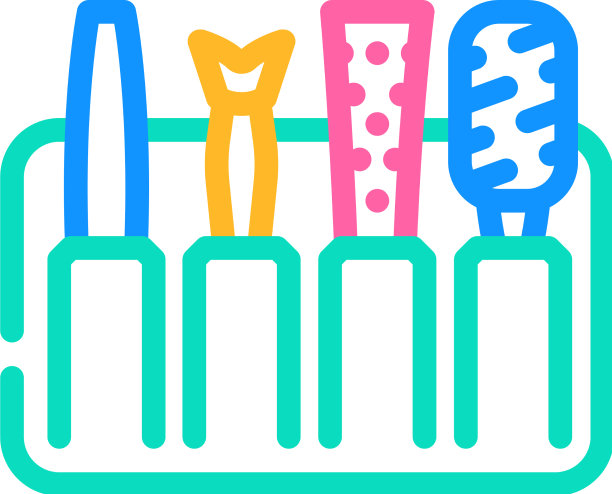 设置与老茧去除配件的颜色图标图片下载