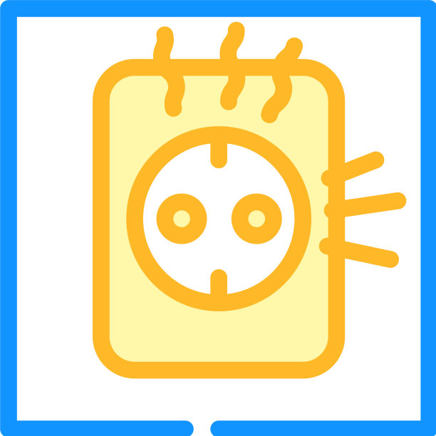 插座维修彩色图标线图片下载