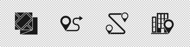 设置折叠地图的路线位置和位置图片下载