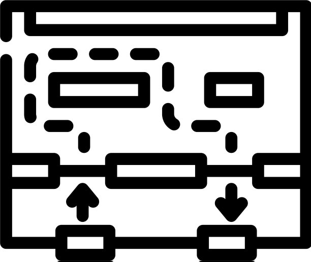 商店移动地图线图标图片下载