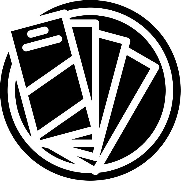 表与小册子字形图标图片下载