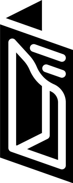 剪出小册子字形图标符号图片下载