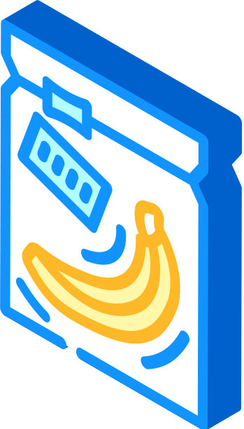 撤离航空食品等距图标图片下载