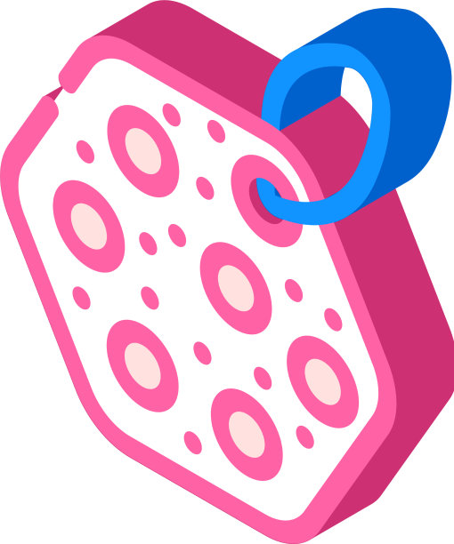 海绵老茧去除器等距图标图片下载