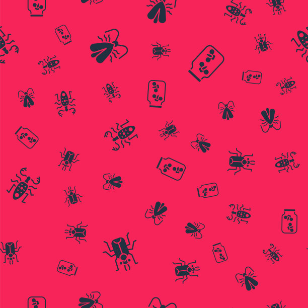 设瓢虫衣蛾鹿和萤火虫图片下载