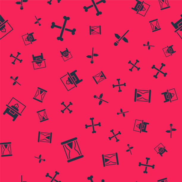 用沙漏和人的骨头交叉图片下载