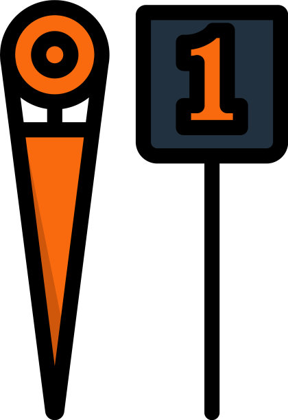 美式足球边线标志图标图片下载