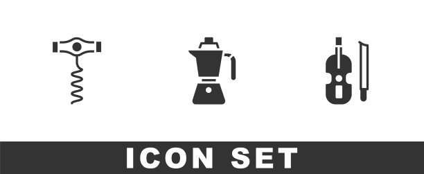 酒壶、咖啡壶、小提琴图片下载