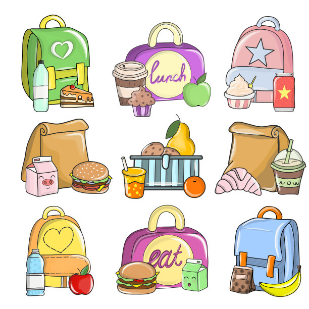 学校食品集图片下载