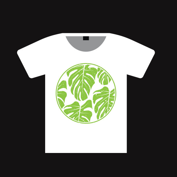 叶子t恤设计图片下载
