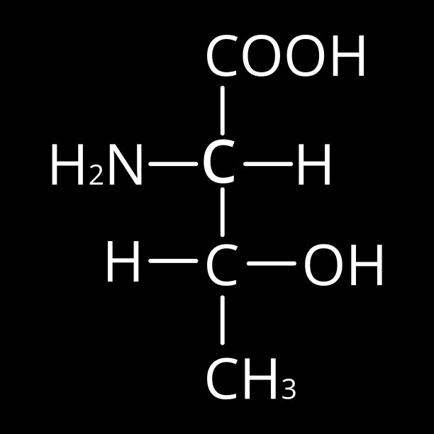 苏氨酸是一种氨基酸化学分子图片下载