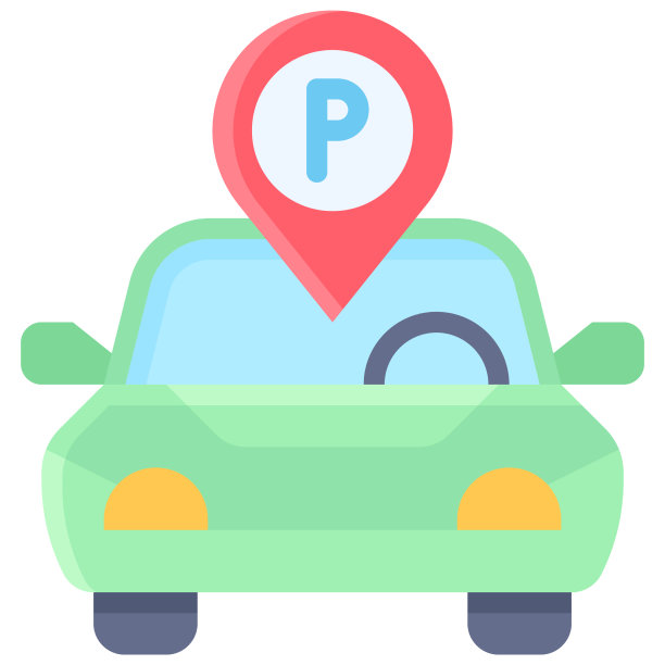 汽车与停车针图标停车场相关图片下载