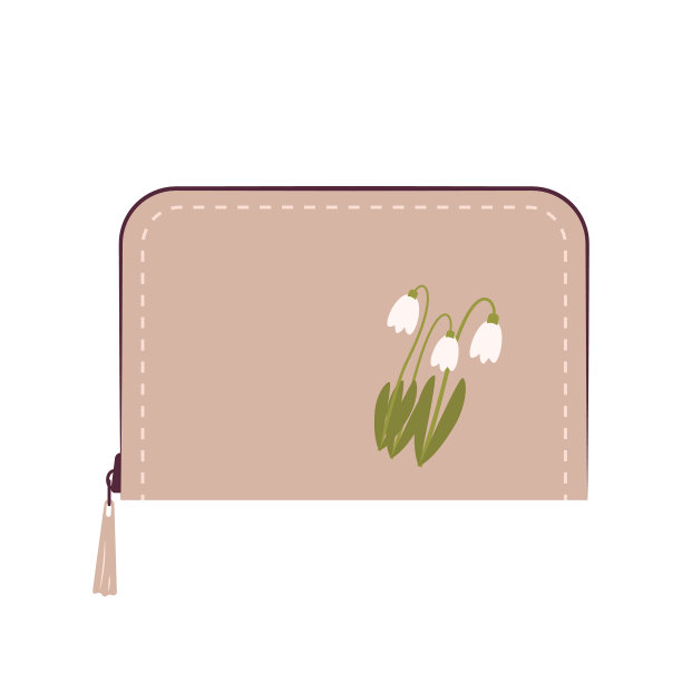 女性钱包图标的钱和信用卡图片下载