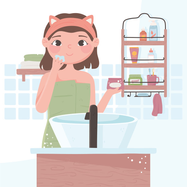 女孩护肤程序图片下载