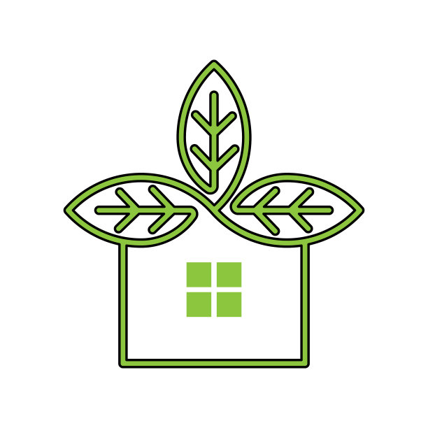 绿色生态家居标志图标设计生态家居图片下载