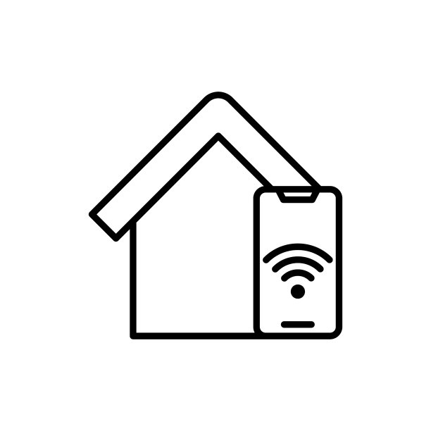 智能家居连接图标Logo设计图片下载