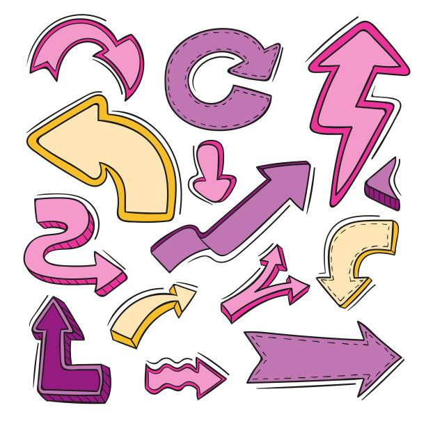 卡通箭头集合图片下载