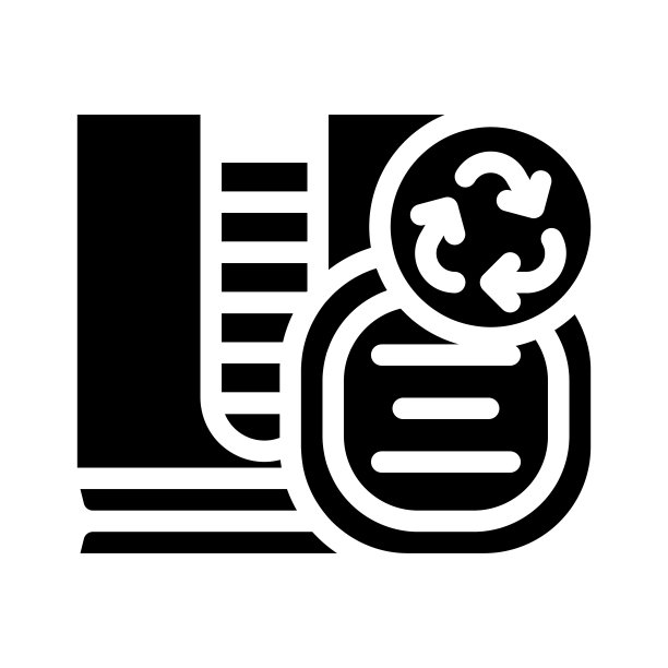 可重复使用的化妆卸妆垫字形图标矢量插图图片下载