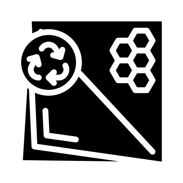 蜂蜡纸零浪费字形图标矢量插图图片下载