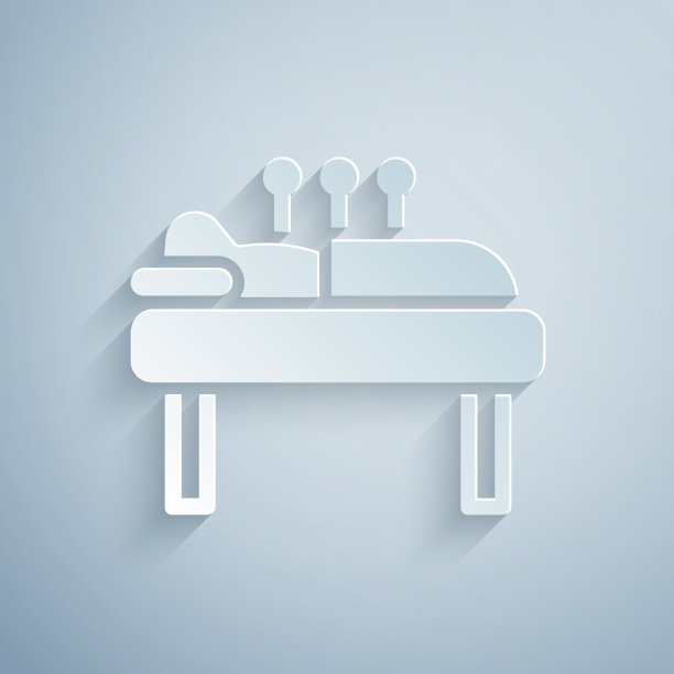 剪纸针刺疗法图标孤立上图片下载