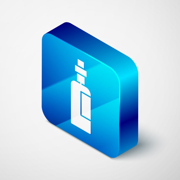 等距瓶橄榄油图标孤立图片下载