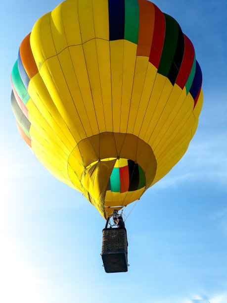 黄色热气球图片下载
