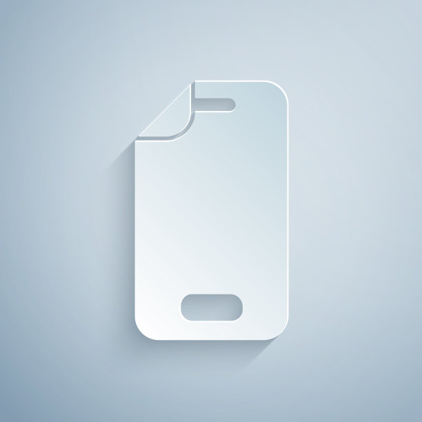 智能手机的纸切割玻璃屏幕保护器图片下载