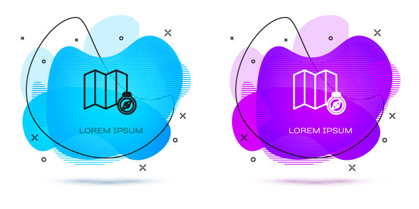 线位置森林在地图上的图标孤立图片下载