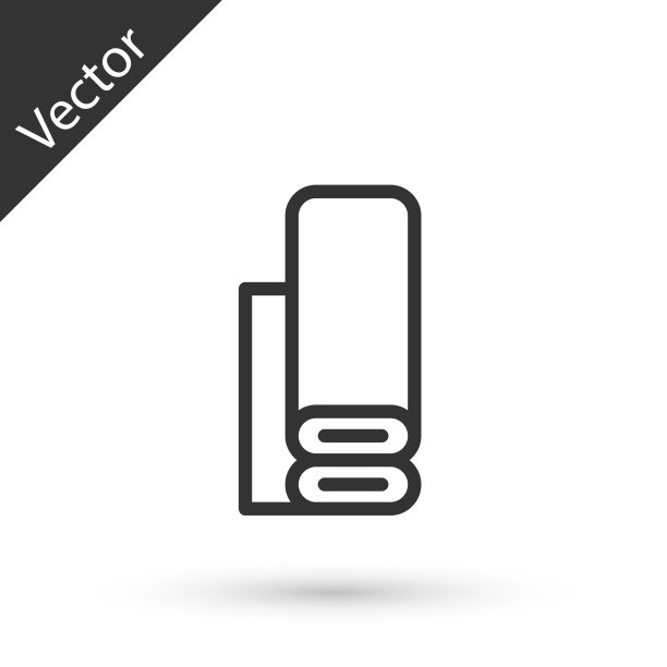 灰线印纺织品织物图标孤立上图片下载