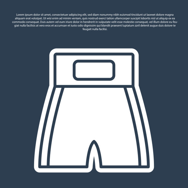 蓝线框短图标隔离在蓝色图片下载