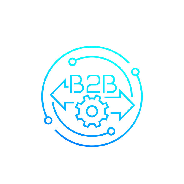 B2B商业线条图标矢量素材图片下载