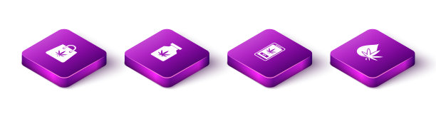 设置医用大麻等距购物袋图片下载