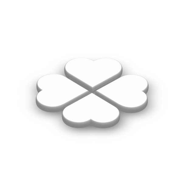 3d三叶草与阴影图片下载