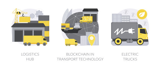 全球物流中心的抽象概念图片下载